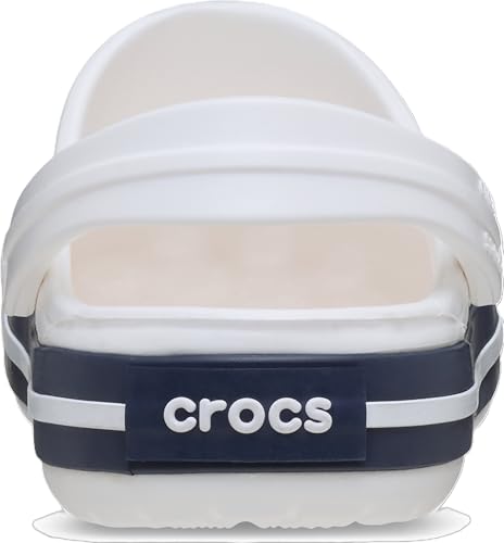 Detalle de Crocs Unisex Kids Crocband Clog T (White/Navy) – 7 UK Child