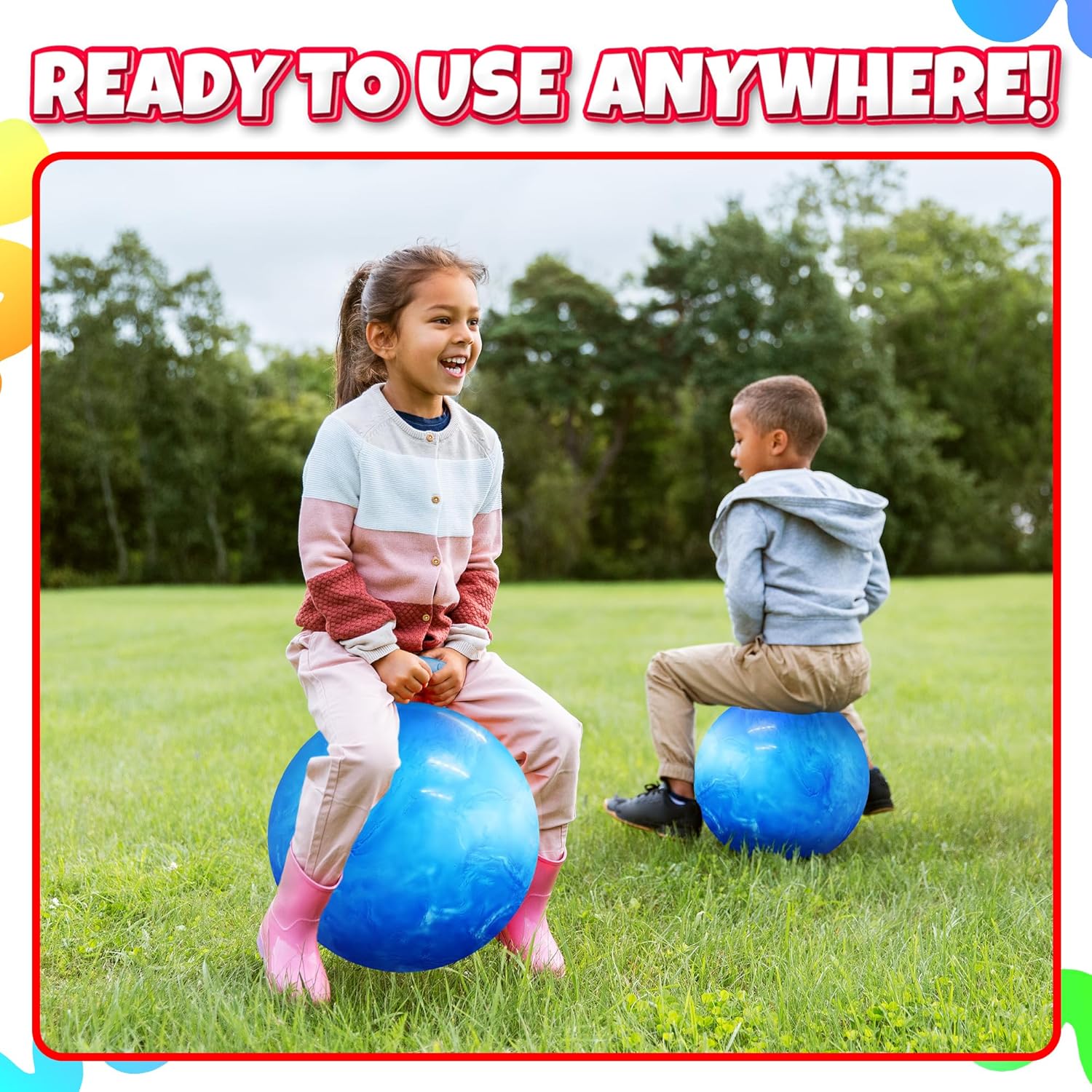 Detalle de Bedwina 20-Inch Bouncing Ball with Handle for Kids