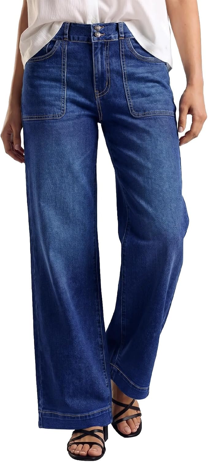 Detalle de Sidefeel Wide Leg High Waisted Jeans