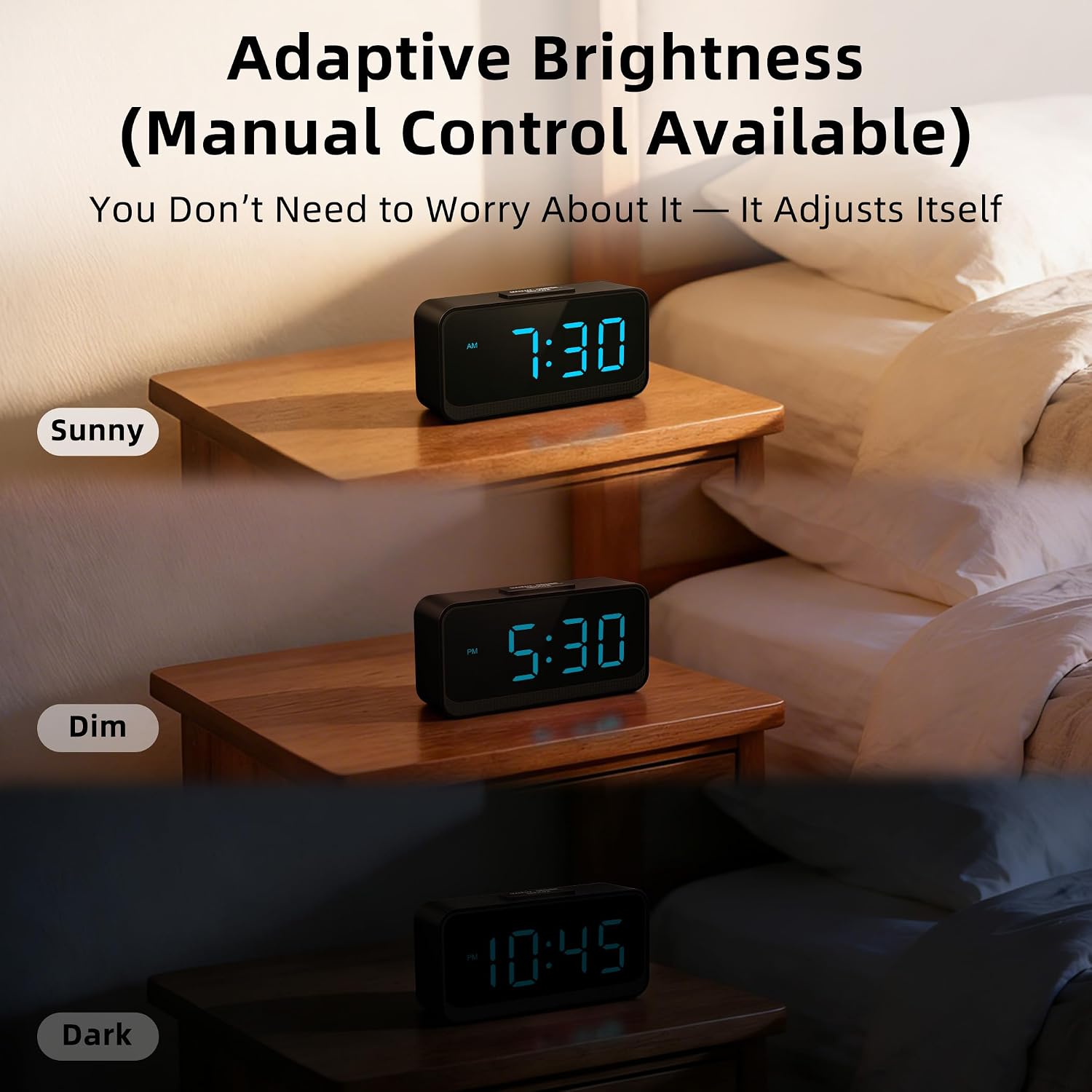 Detalle de Srubambi digital alarm clock, 4×AA batteries