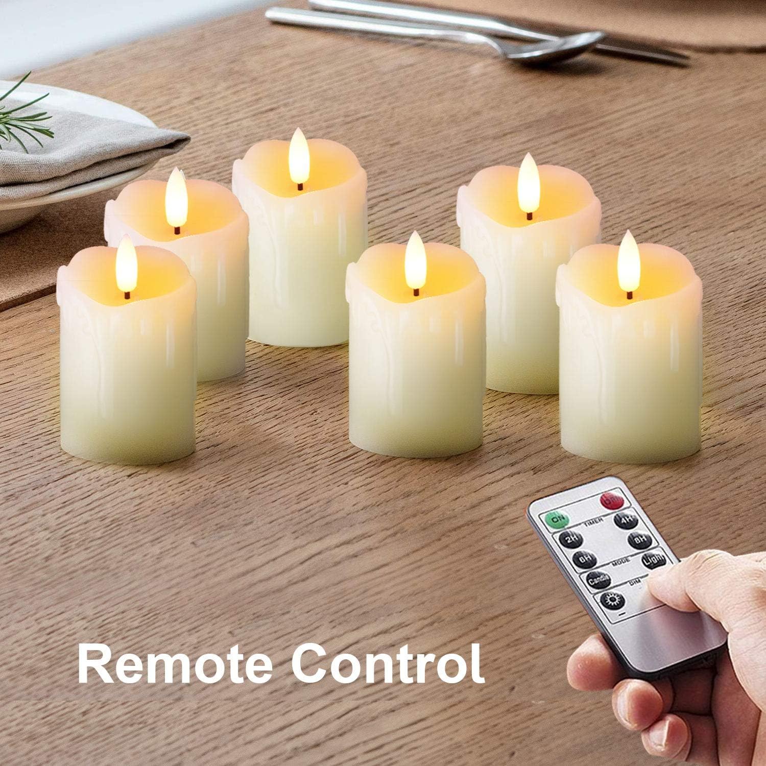 Thumbnail 3 de Homemory Real Wax Flameless Tealights 6 Pack 🕯
