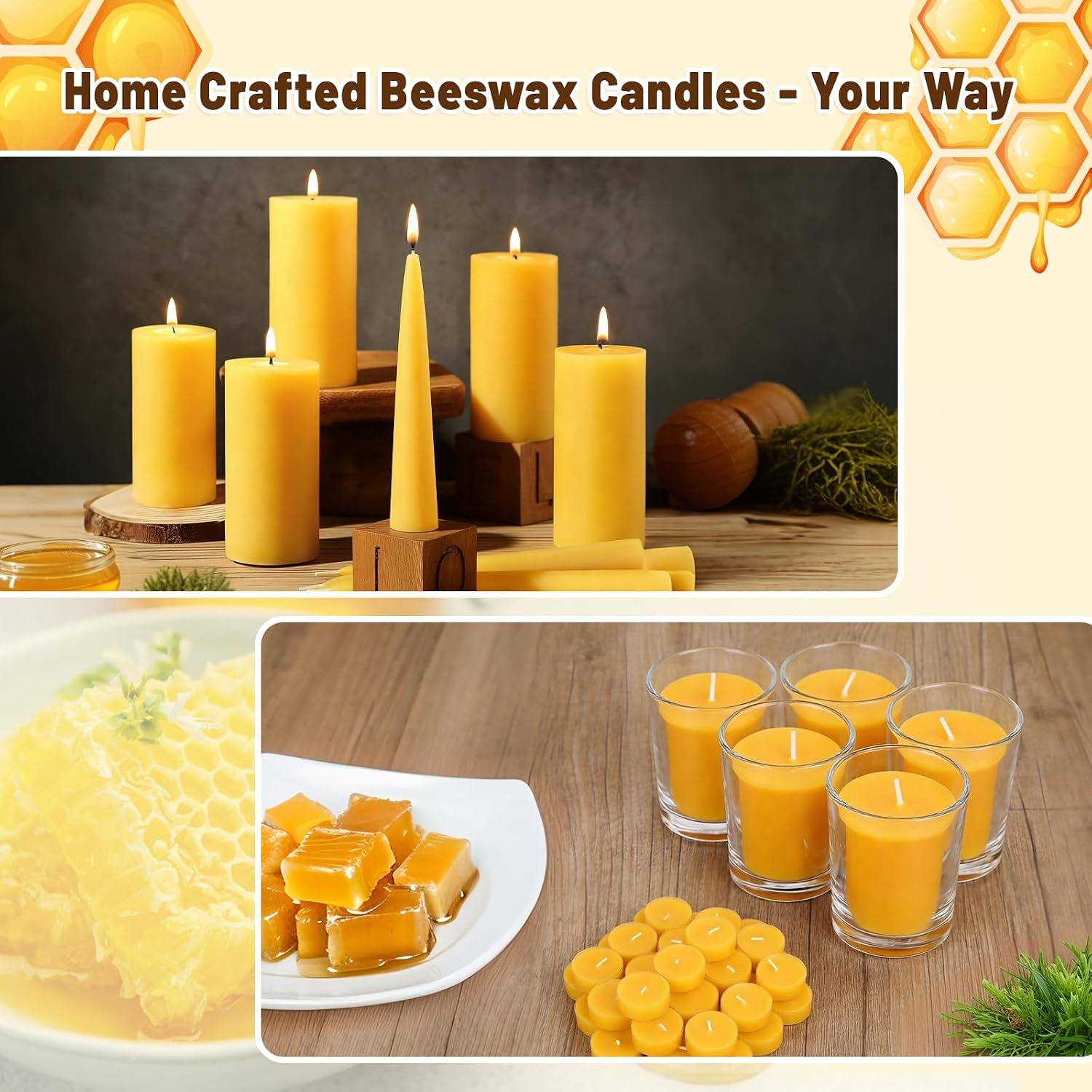 Thumbnail 3 de WcoDusak Beeswax Candle Making Kit 6 lb