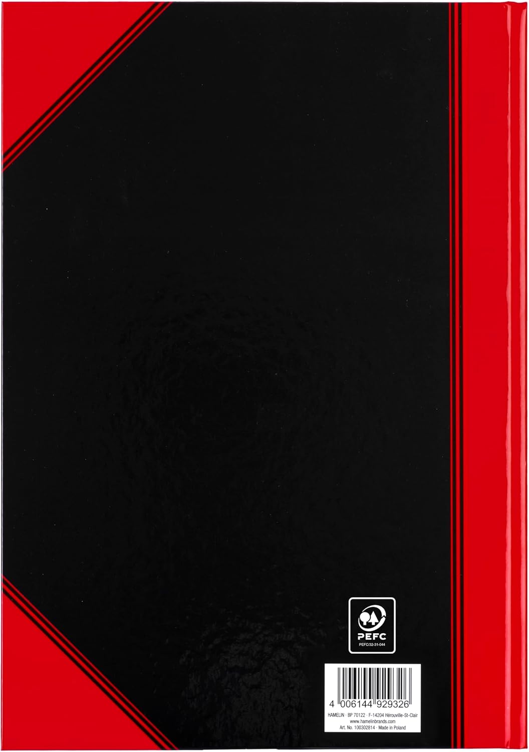 Thumbnail 6 de Bantex Notizbuch A4, liniert, 192 Seiten, 70 g/m², Hardcover schwarz-rot, 3 Stück