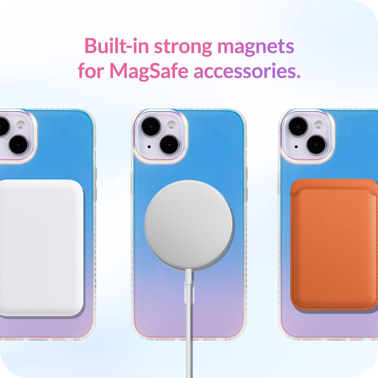 Thumbnail 4 de LONLI Hue Magnetic Case for iPhone 15 — Fluorescent Holographic Iridescent