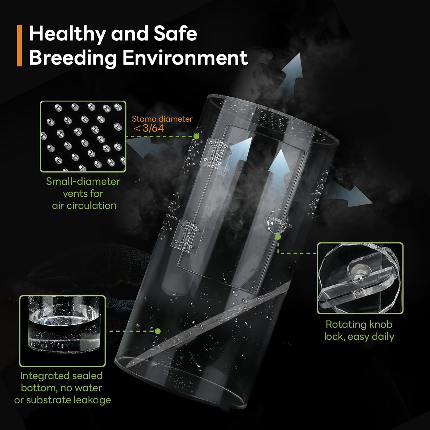 Thumbnail 2 de Zylindrisches Acryl-Terrarium 29 cm Panorama