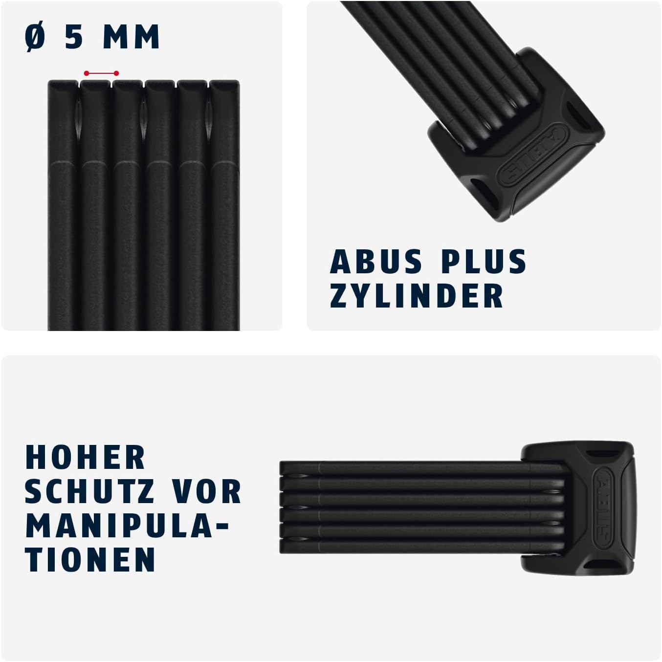Detalle 2 de ABUS Bordo 6000K Faltschloss mit XPlus-Zylinder đ