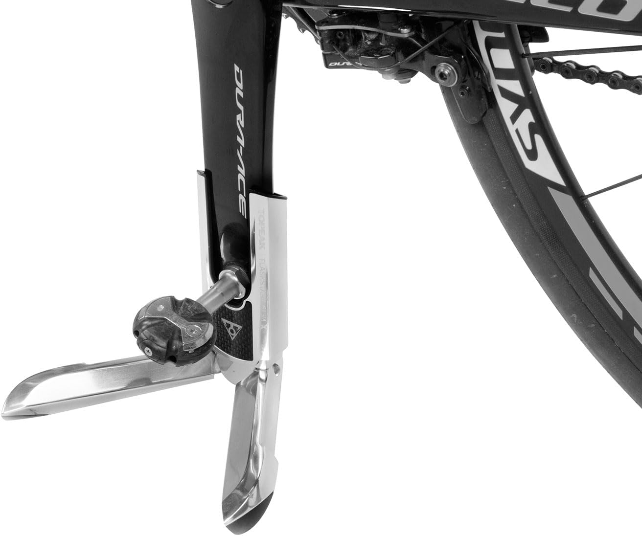 Detalle de Topeak FlashStand Slim X cykelställ i aluminium, hopfällbart, 14 kg