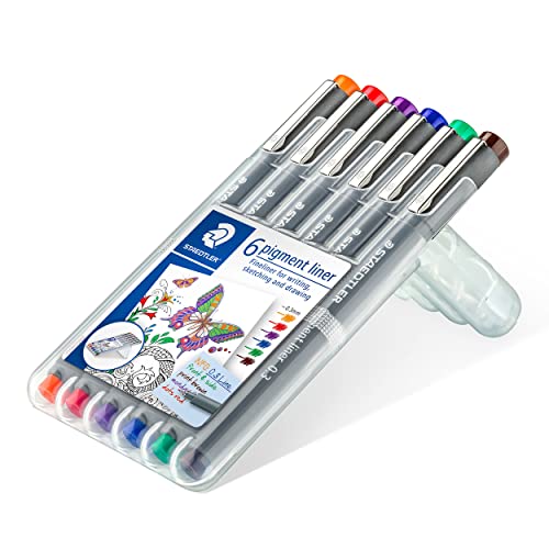 Detalle de Staedtler 308 02-9 rotulador punta fina 0,3 mm — paquete 6 🎨