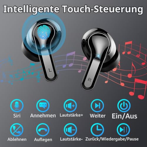 Thumbnail 6 de Ordtop i13 Bluetooth-Kopfhörer mit 14,2-mm-Treibern, ENC und IP-X7
