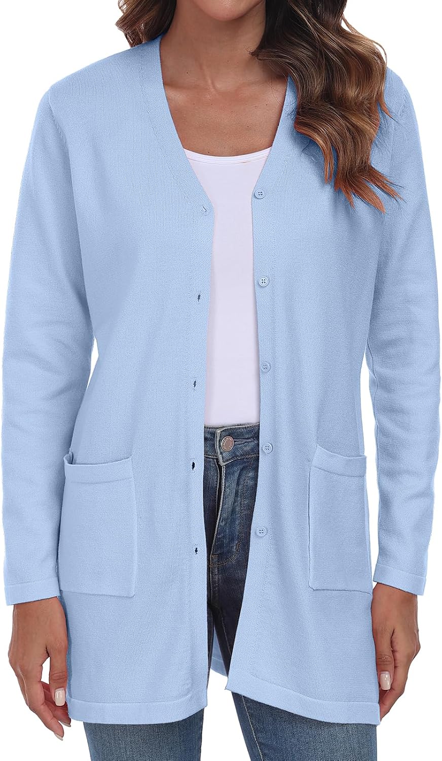 Detalle 2 de YUNDAI Women's Long Lightweight Cardigan