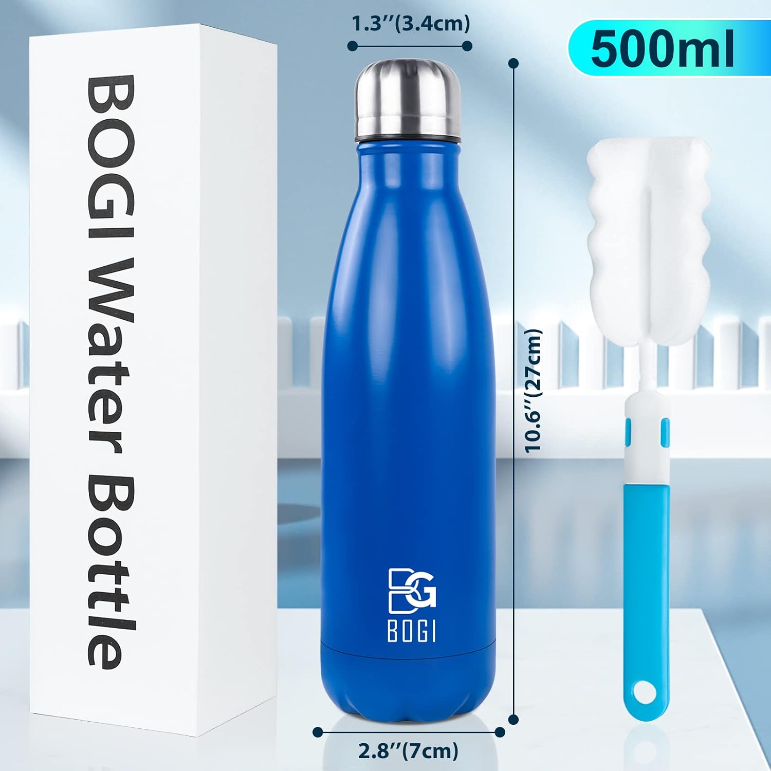 Detalle 2 de BOGI 17oz insulated water bottle
