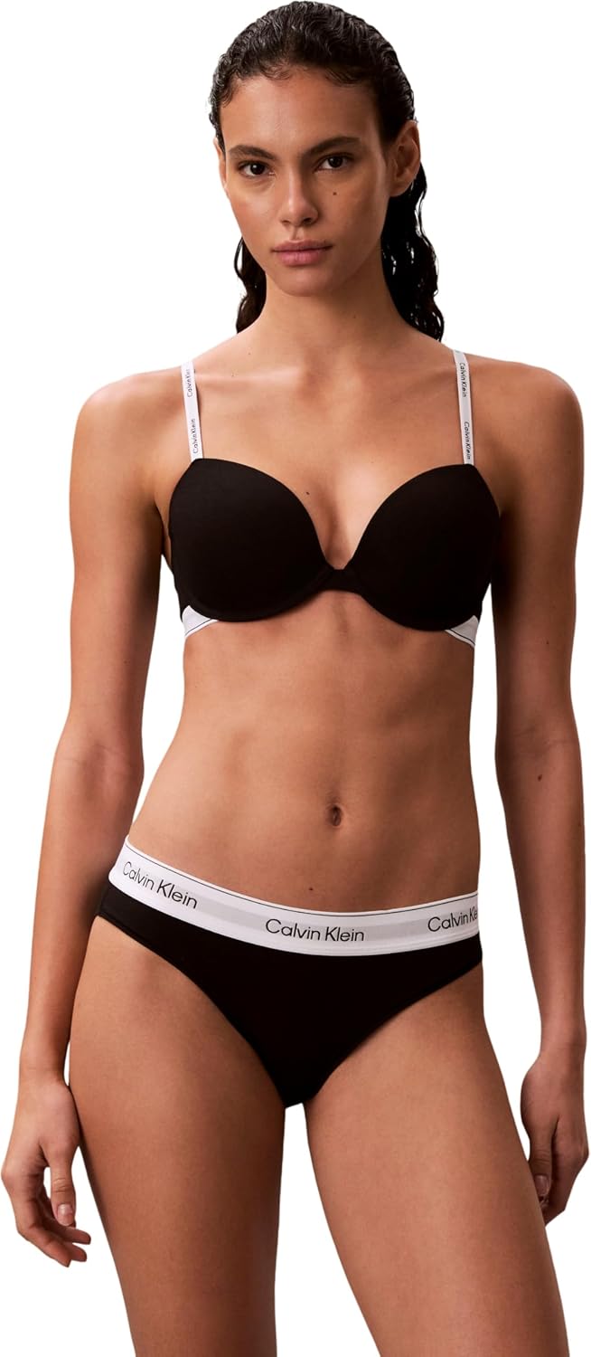 Thumbnail 4 de Calvin Klein Women’s Lightly Lined Demi Cup Bra with Logo Band