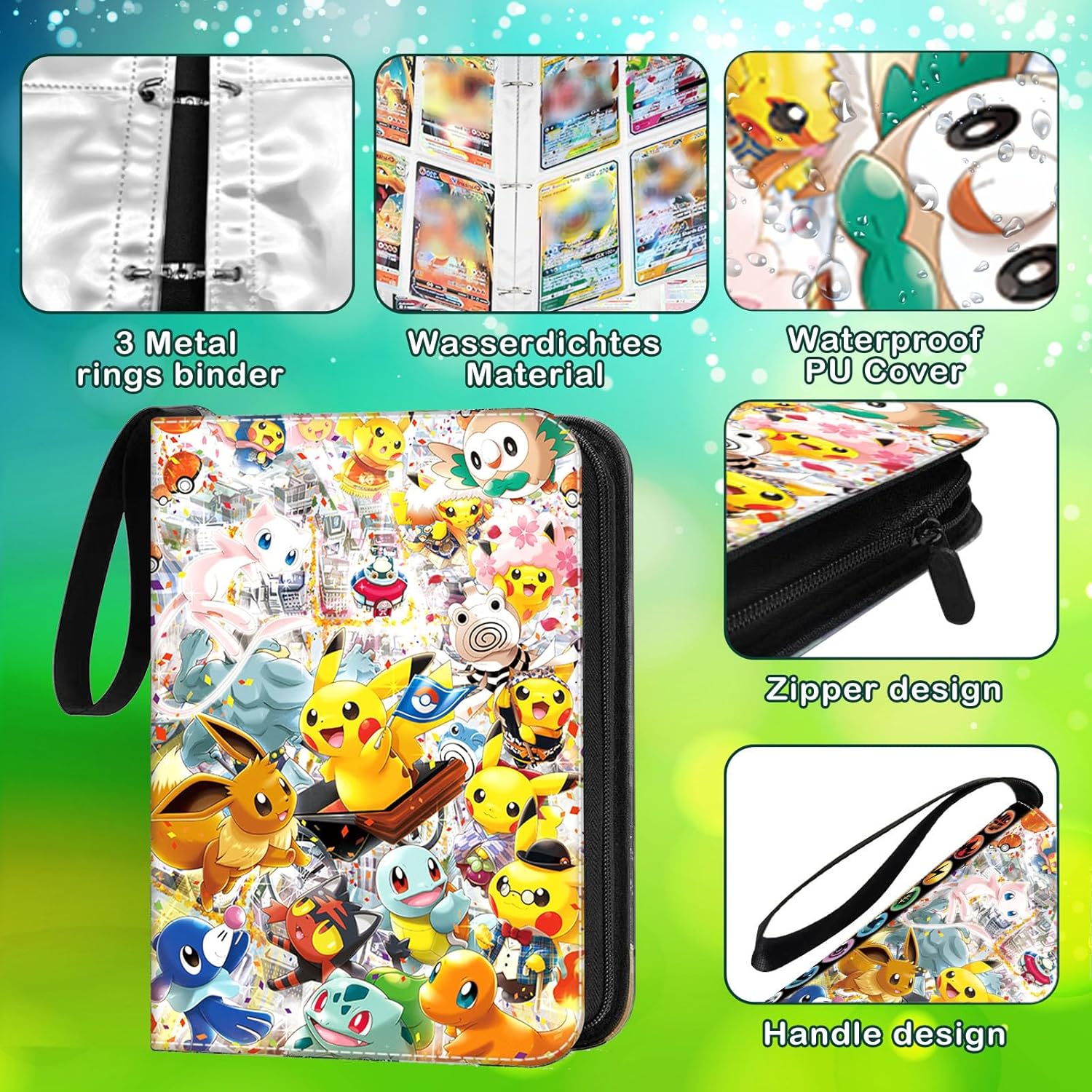 Thumbnail 2 de Sammelalbum für Karten 400 Karten Kapazität