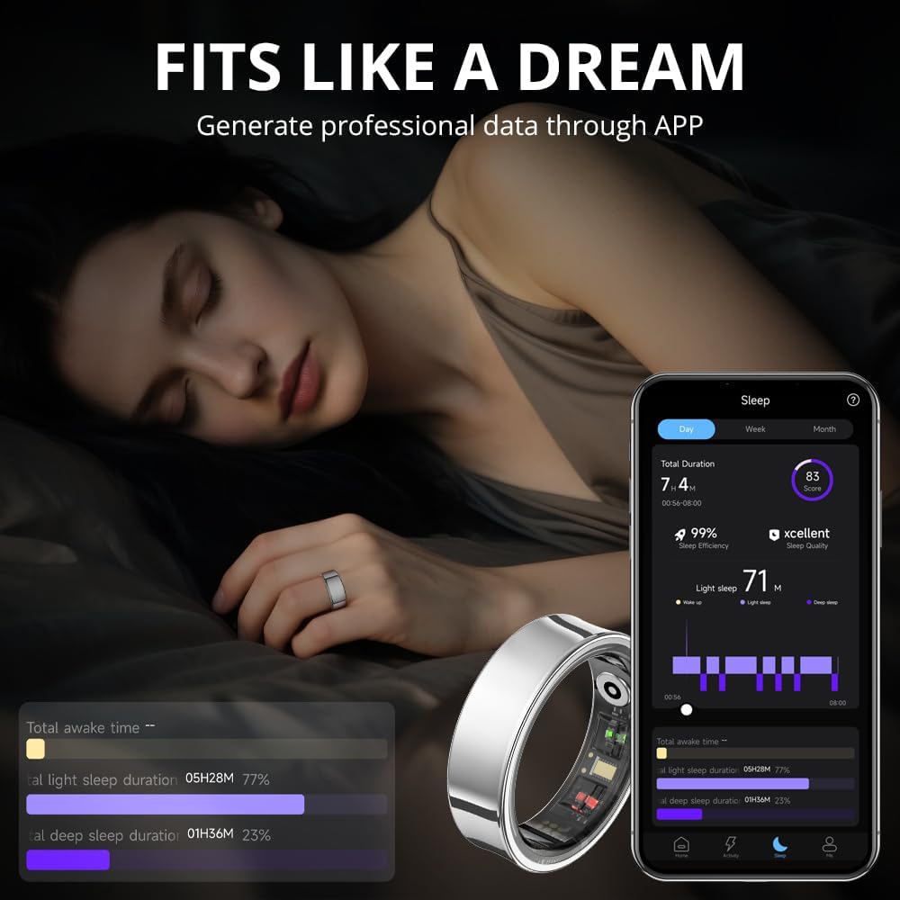 Thumbnail 3 de COLMI R09 Smart Ring for Women: Body Temperature, Sleep & Health Insights