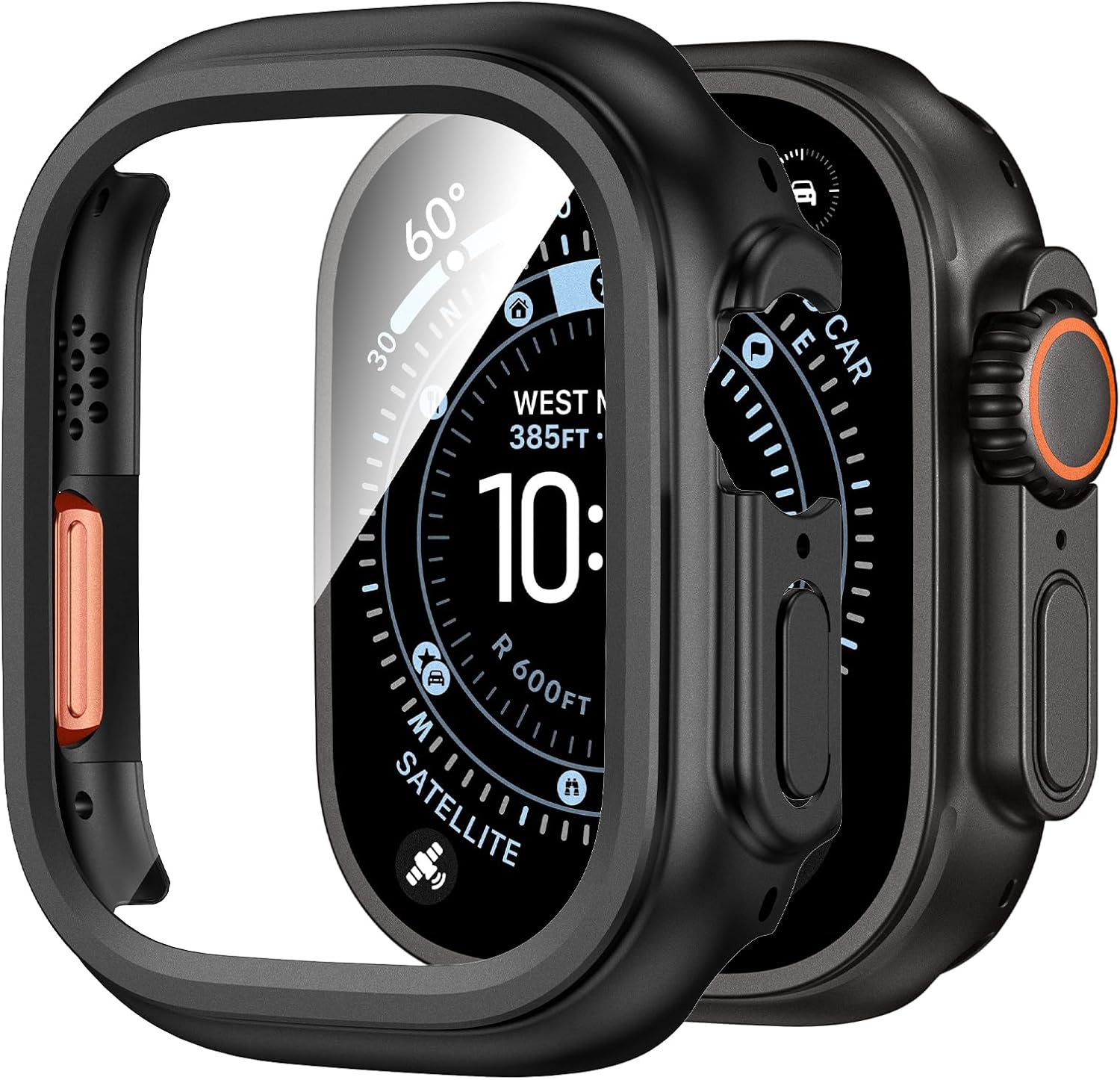 Kamita Waterproof Case for Apple Watch Ultra 3/2/1 49mm with Built-In Screen Protector