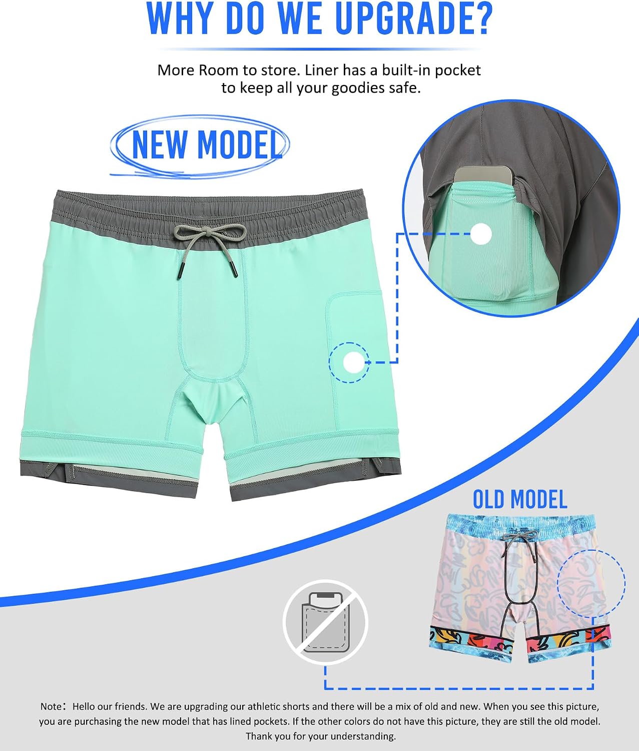 Detalle 2 de maamgic 5" Gym Running Shorts 2-in-1