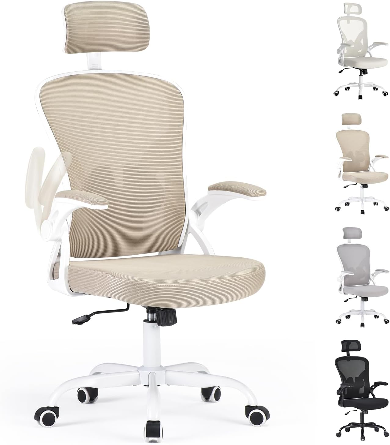 Detalle de Farini Ergonomischer Stuhl Khaki