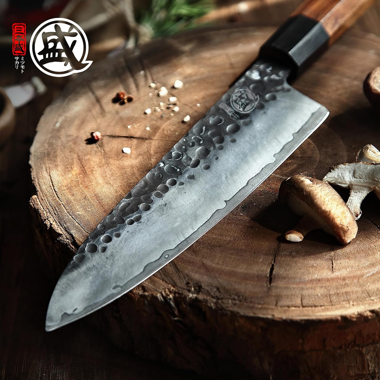 Thumbnail 6 de MITSUMOTO SAKARI MS-135-FR/IT 8-inch Gyuto Chef’s Knife, 3-Layer Steel