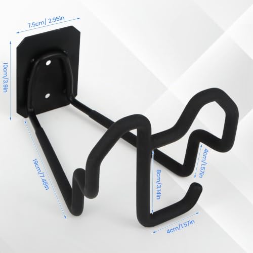 Thumbnail 3 de Tesmotor – Soporte de Manguera de Jardín de Pared en Hierro Negro Mate