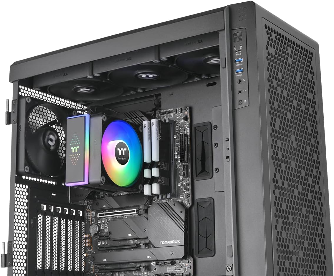 Detalle 2 de Thermaltake ASTRIA 200 ARGB CPU-Kühler (Tower-Luftkühler, 120 mm PWM) für Intel LGA1851/1700 & AMD AM5/AM4