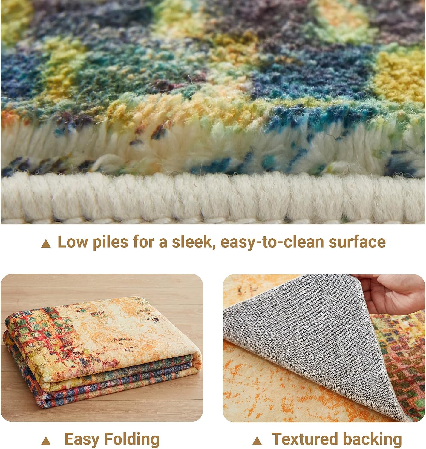 Thumbnail 2 de Cashmere style area rug 200x290 cm