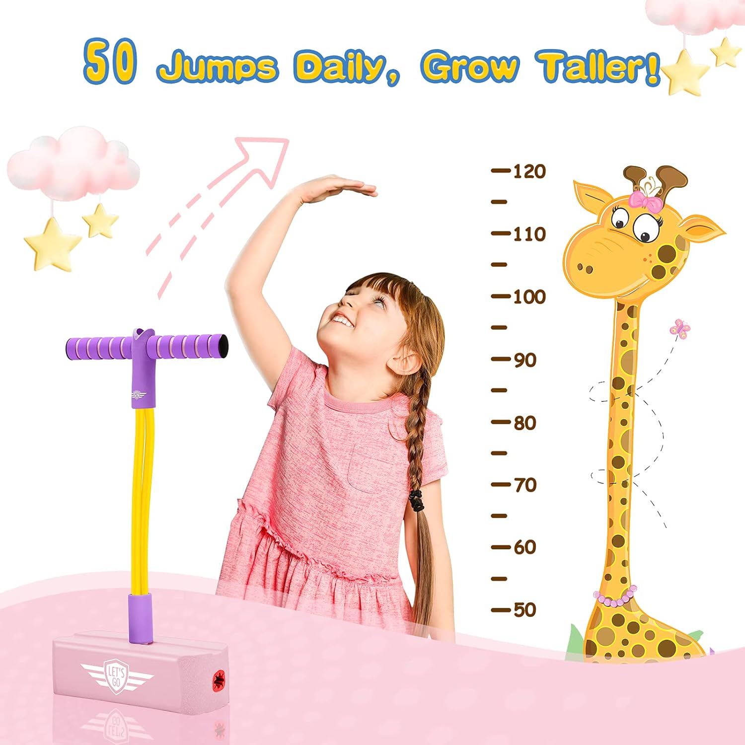 Detalle de Toyzey Foam Pogo Jumper for 3–12 Year Olds – Fun, Safe Play Gift