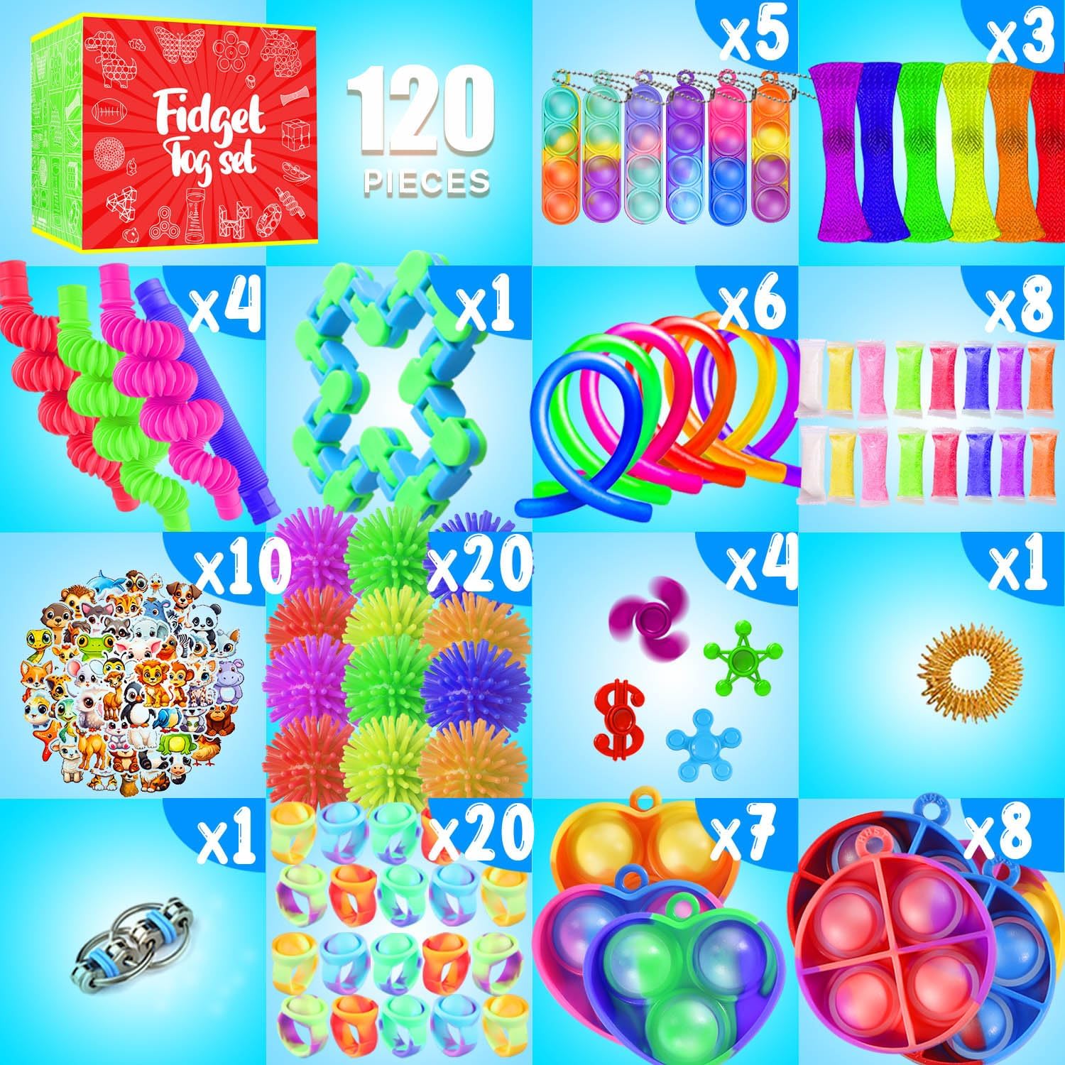 Detalle 2 de Fidget Toys 126-Pack Sensory Toys for Kids