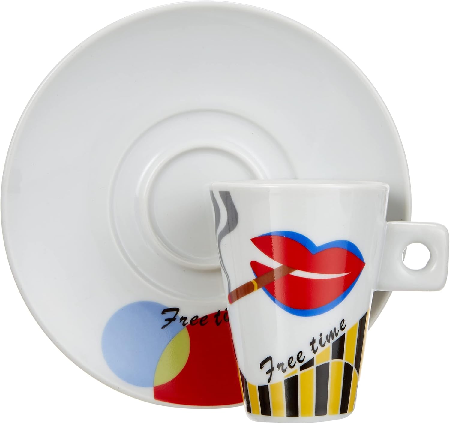 Detalle de Zeller 26505 – 12-elementowy zestaw do espresso z porcelany, 6 wzorów