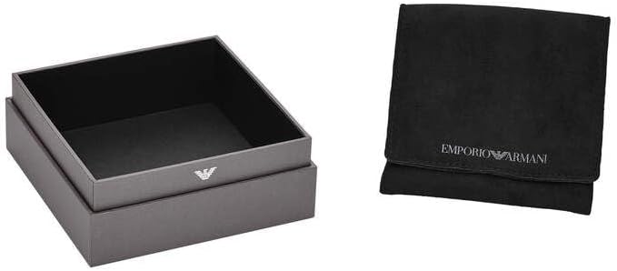Detalle de Emporio Armani Bracciale da donna in acciaio inossidabile o ottone, tonalità oro, chiusura moschettone