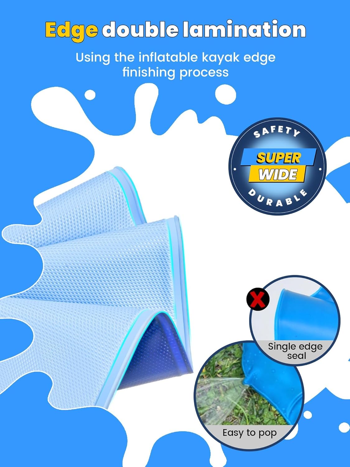 Thumbnail 2 de VISTOP Non-Slip Splash Pad for Kids and Dog — Thick, Durable 107-Inch Backyard Water Play Mat