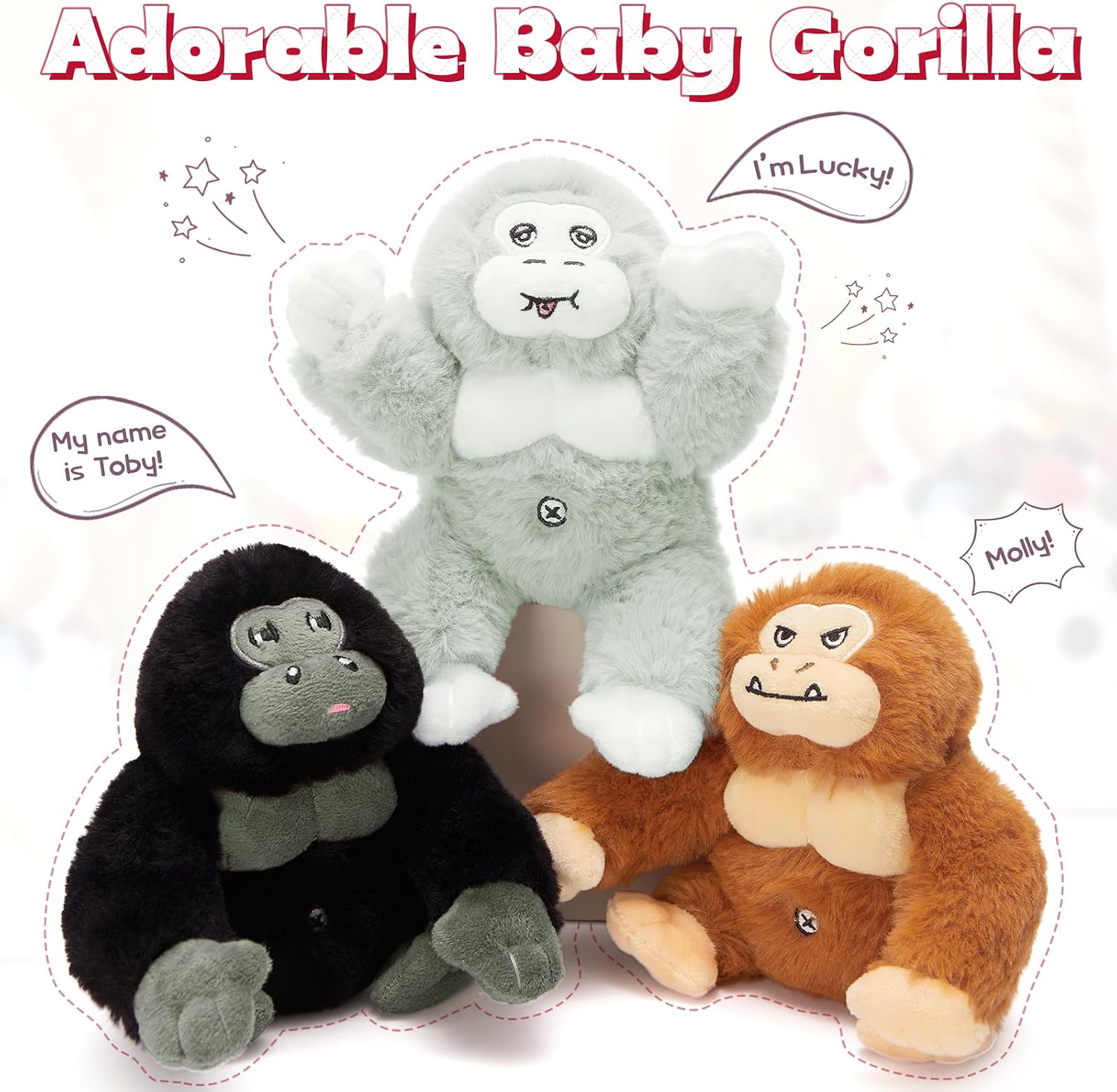 Thumbnail 5 de MorisMos Big Gorilla Soft Toy 50 cm