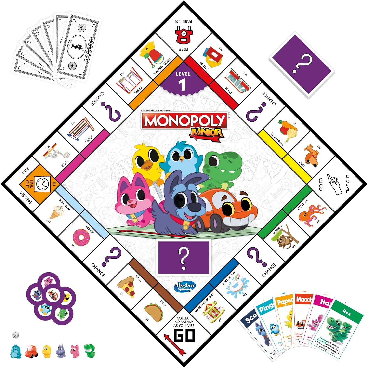 Detalle de Monopoly Junior 2 in 1 per bambini 🎲