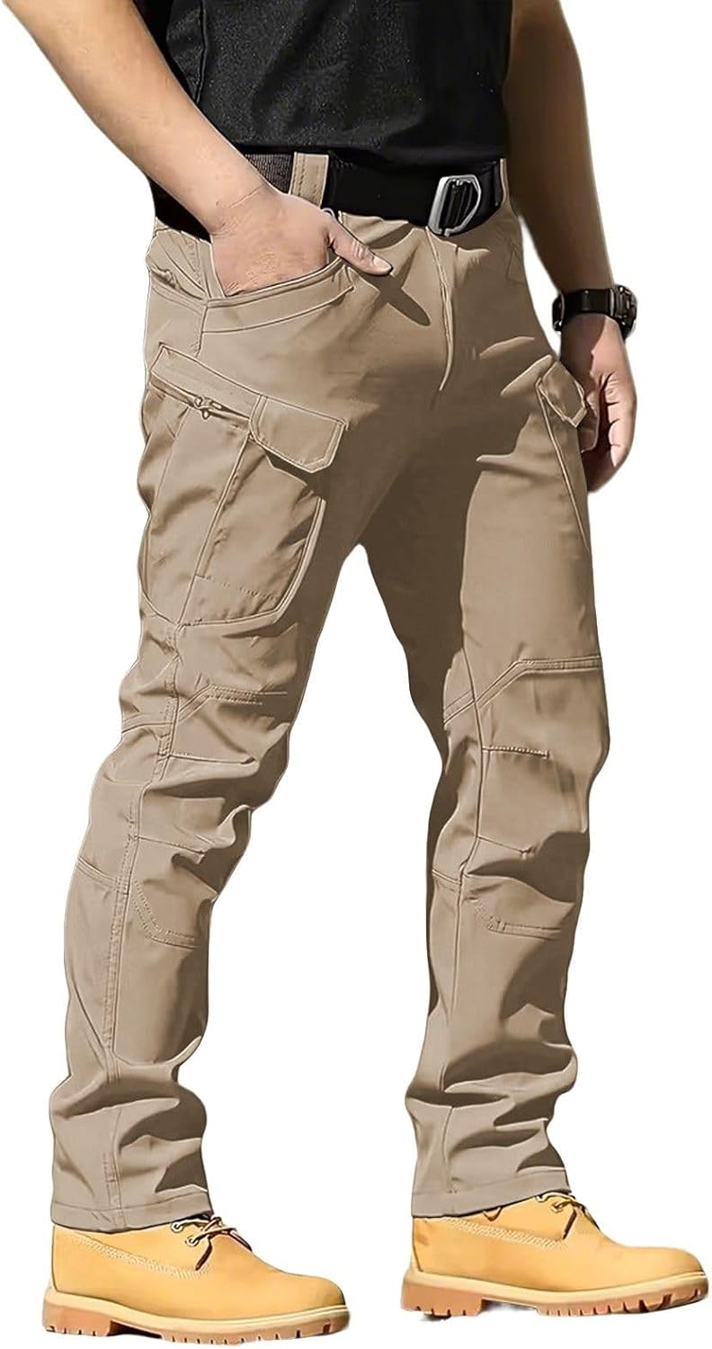 Detalle de Boonlight Men's Lightweight Tactical Pants, Water-Resistant Ripstop Cargo
