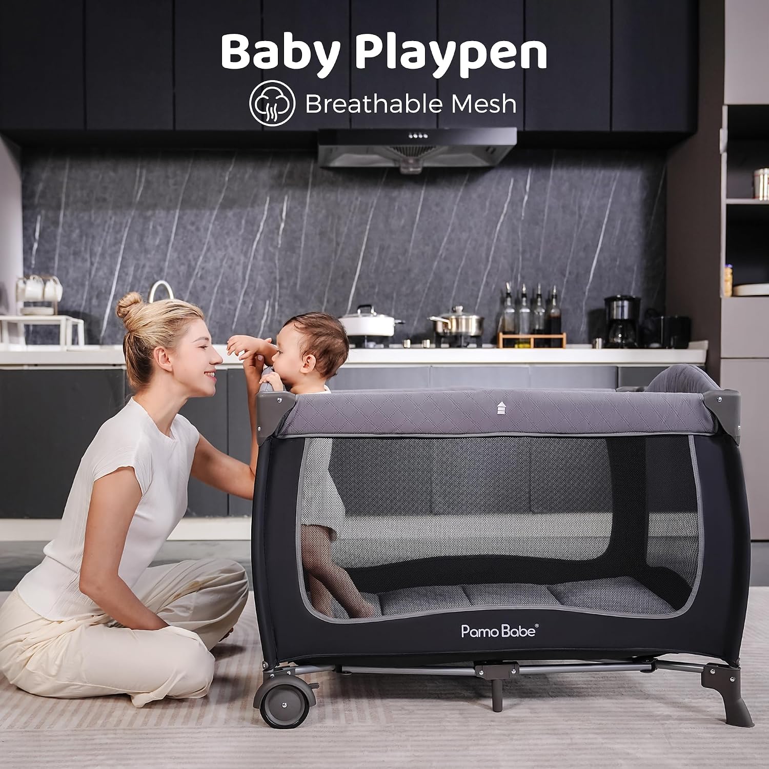 Thumbnail 2 de Pamo Babe Playard Portable Crib