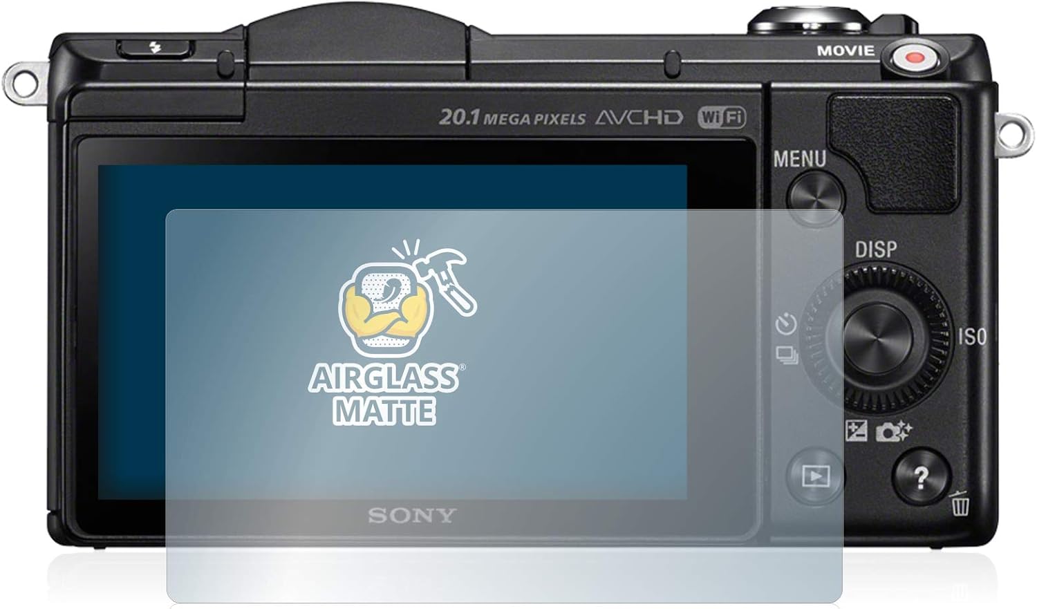 Thumbnail 1 de BROTECT Entspiegelungs Schutzglas für Sony Alpha 5000 (DSLR-A5000) – matte Schutzfolie mit 9H Härte