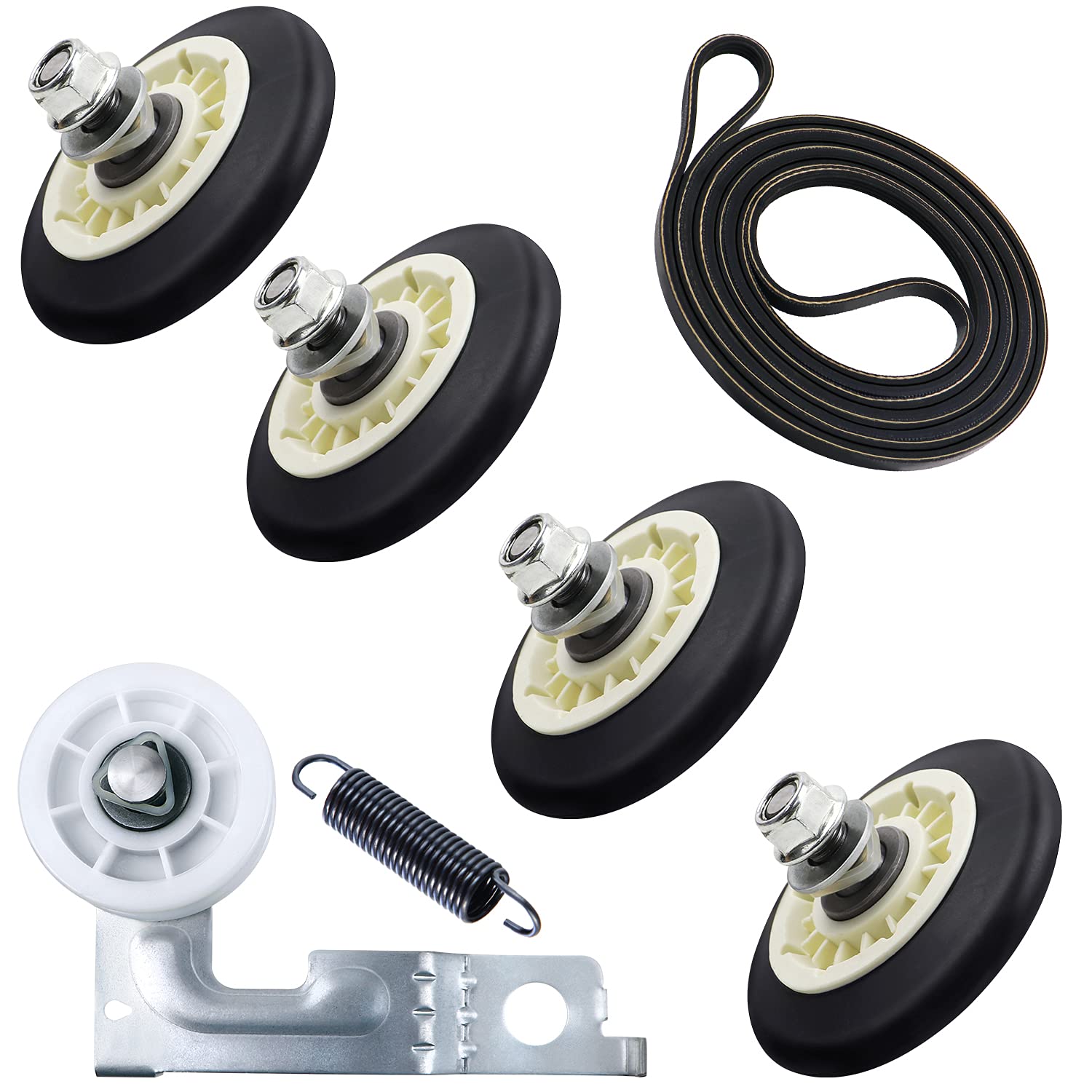 Detalle de Azdele Dryer Repair Kit for LG and Kenmore with Rollers, Belt and Idler Pulley