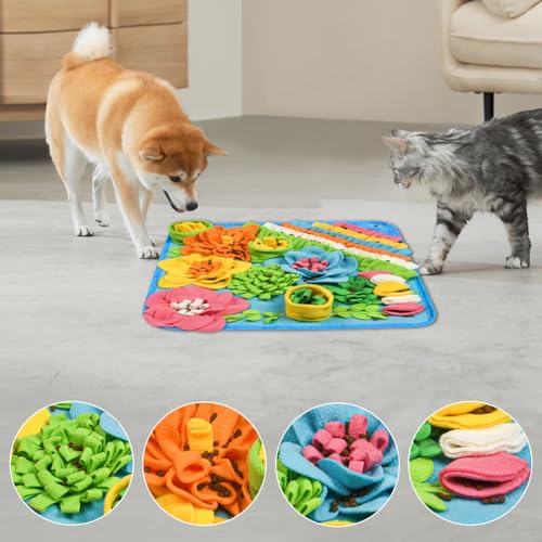 Detalle de OSDUE Alfombra Olfativa para Perros Snuffle Mat lavable a máquina 39x39 cm