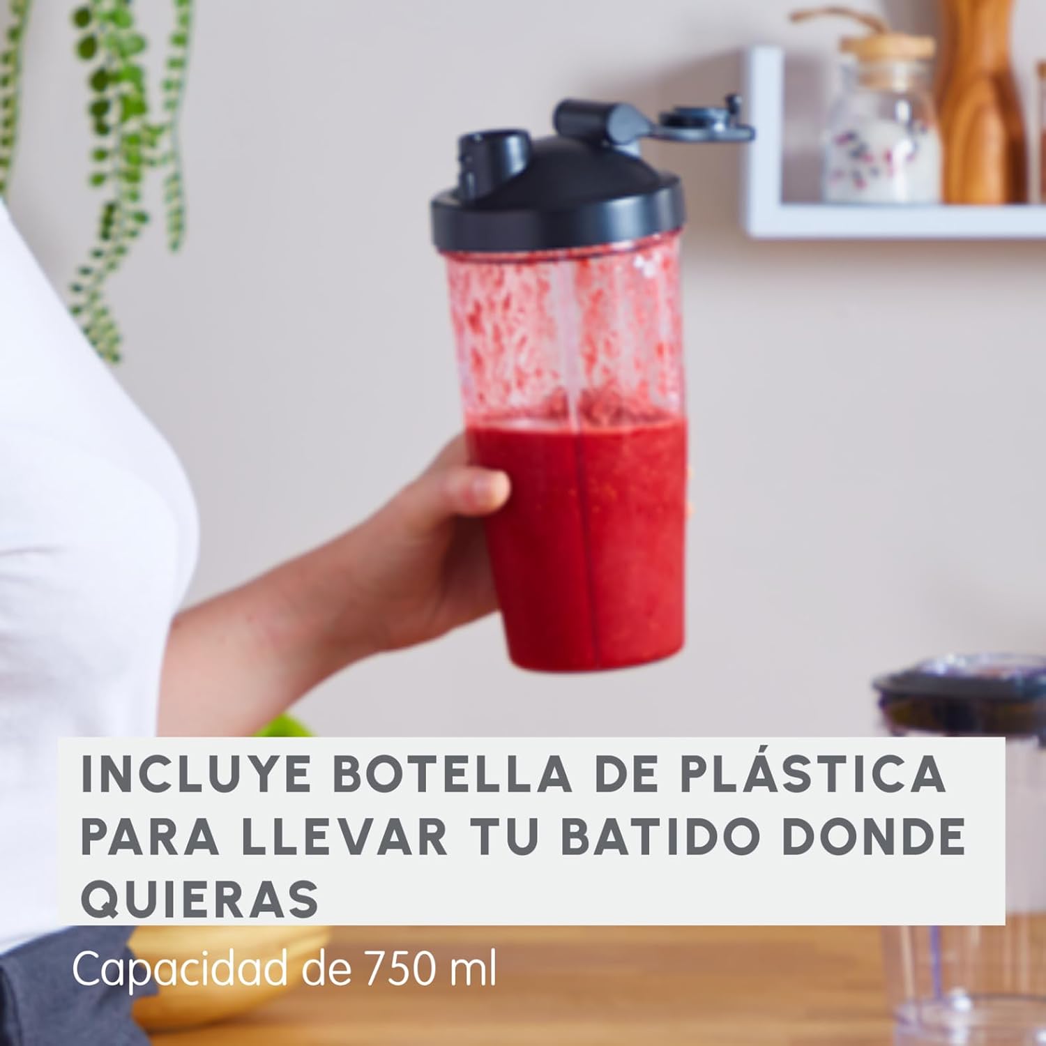 Detalle 2 de Moulinex Blend & Go batidora 1,3 L 300 W