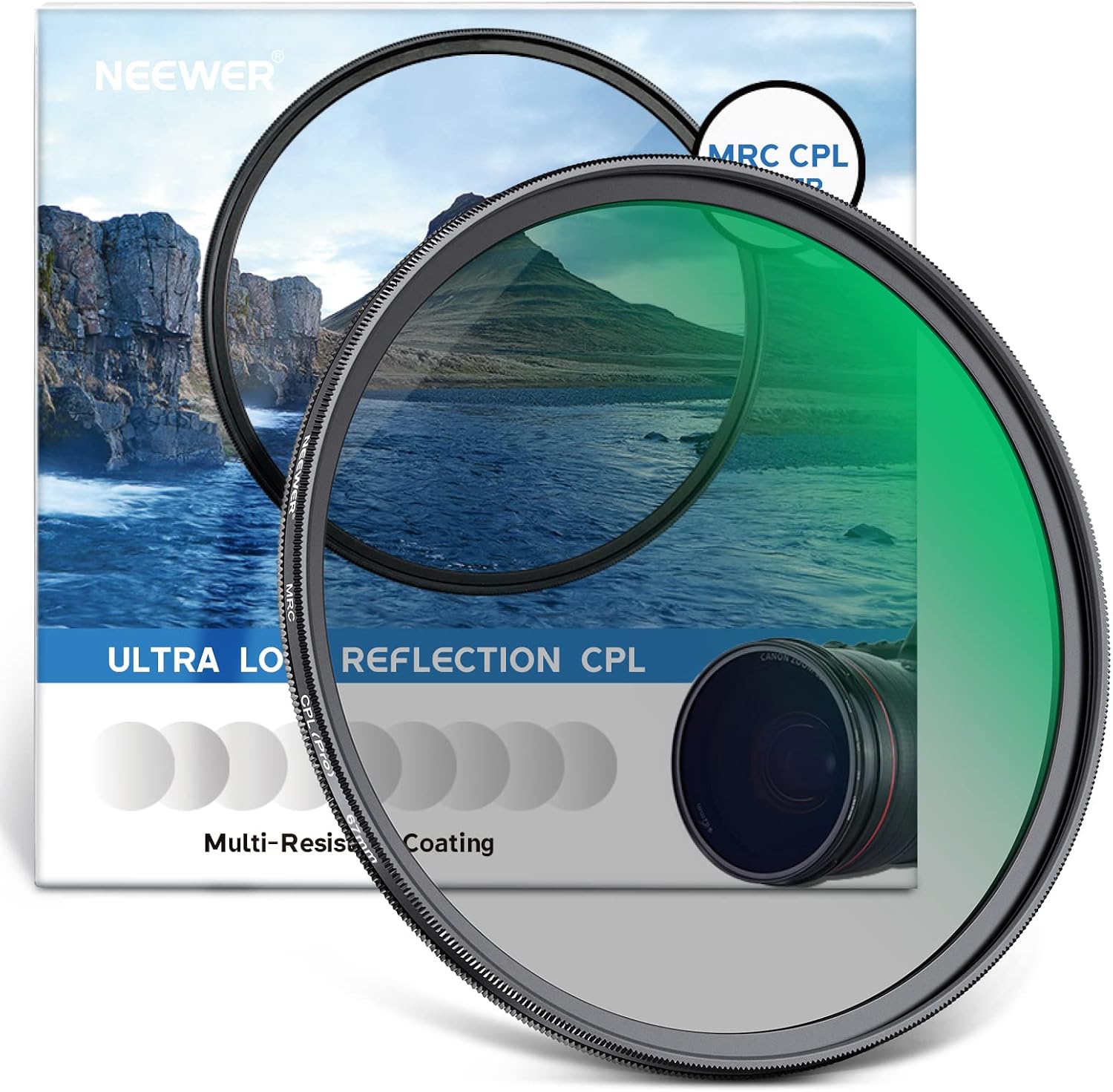 Detalle de NEEWER 67mm Polarizing Filter (CPL) with 30-Layer Nano Coatings