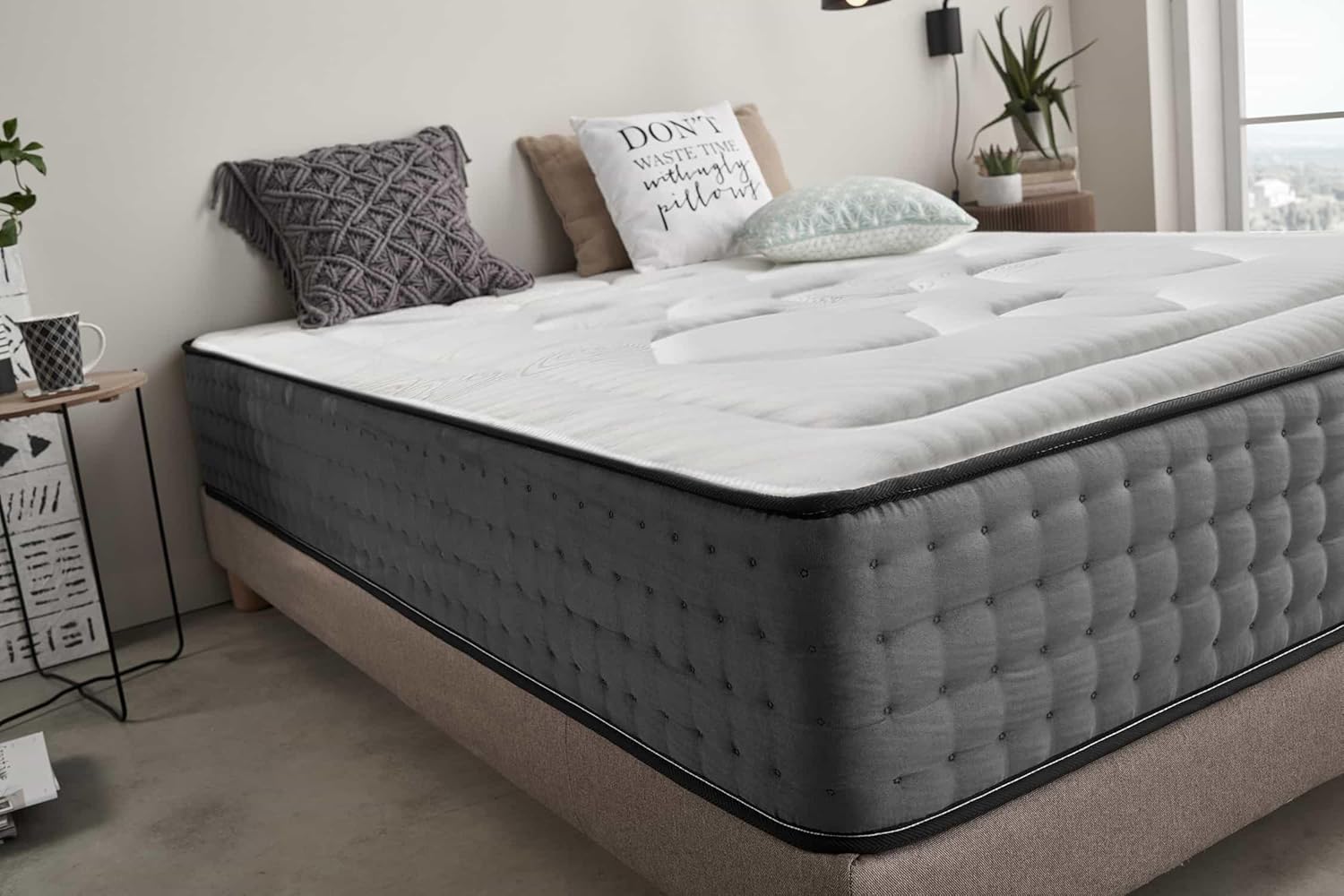 Thumbnail 2 de Moonia Matelas Hexacare 160x200 – 28 cm d’épaisseur, Duo System et ressorts ensachés