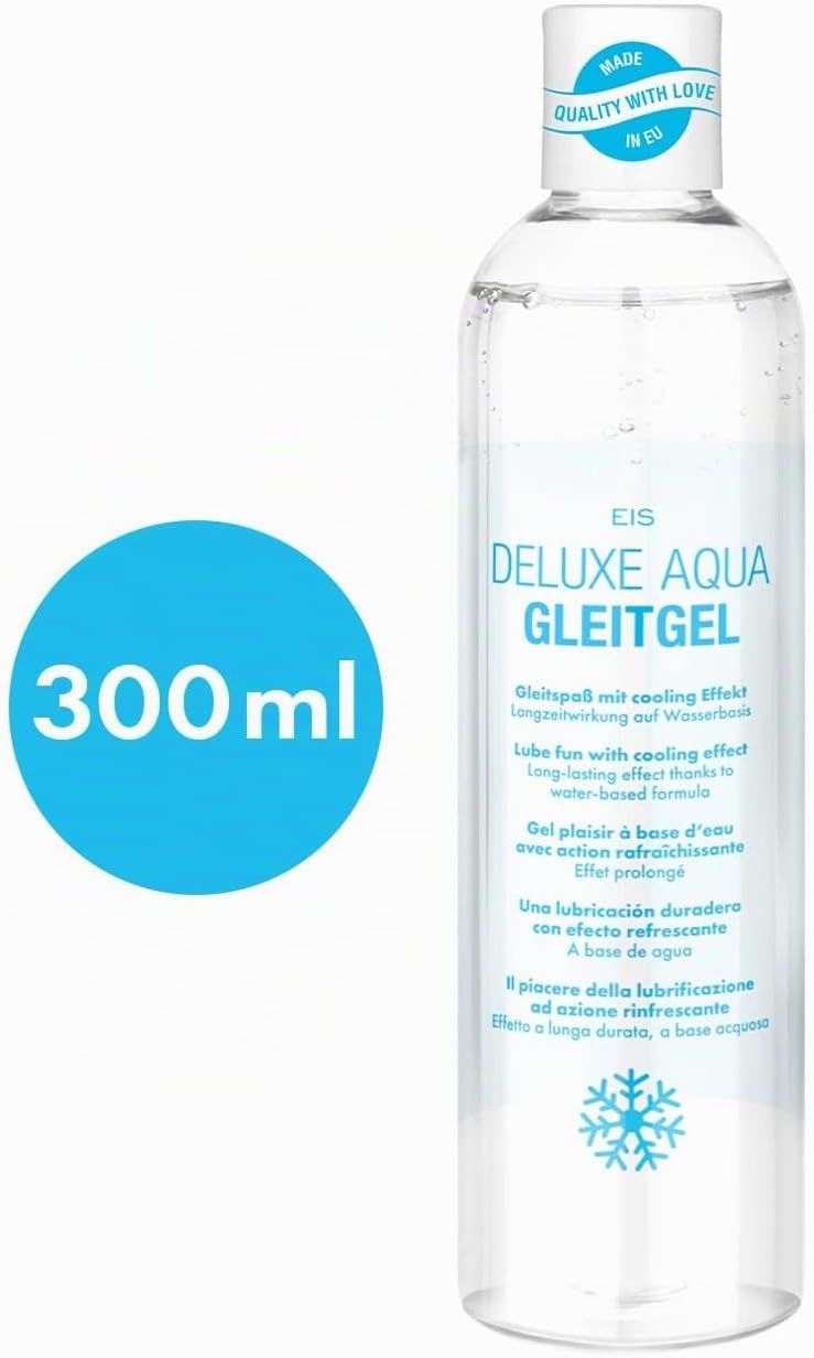 Detalle 2 de EIS Deluxe Aqua Lubrifiant intime à l’eau (300 ml) : effet rafraîchissant longue durée