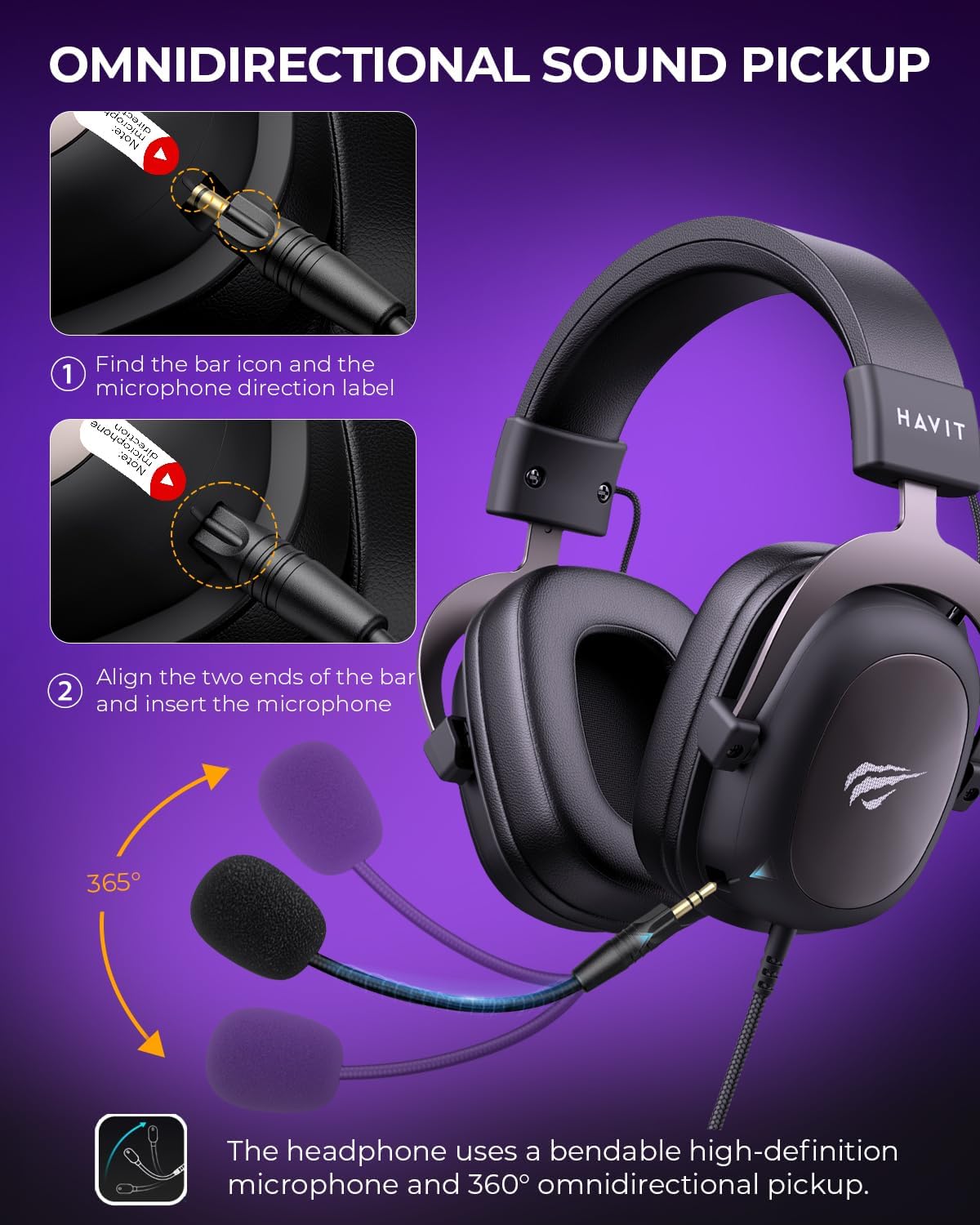 Thumbnail 6 de Havit H2002d 53mm Gaming Headset