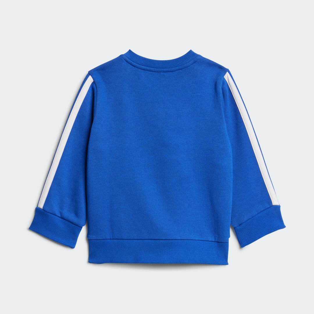 Detalle de Conjunto seasonal essentials Tiberio fleece 3 bandas (Bebé) de Adidas — Azul