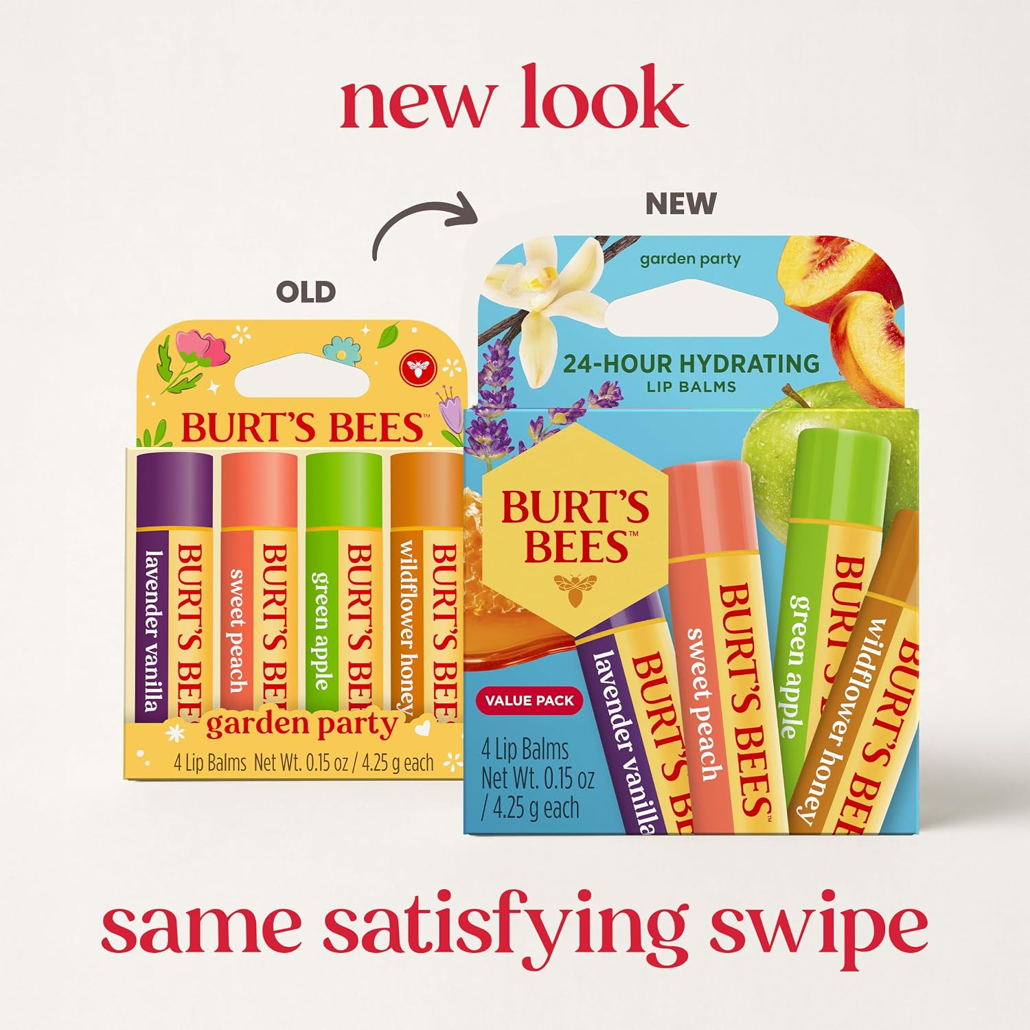 Detalle 2 de Burt's Bees Garden Party Lip Balm Set 4-Pack