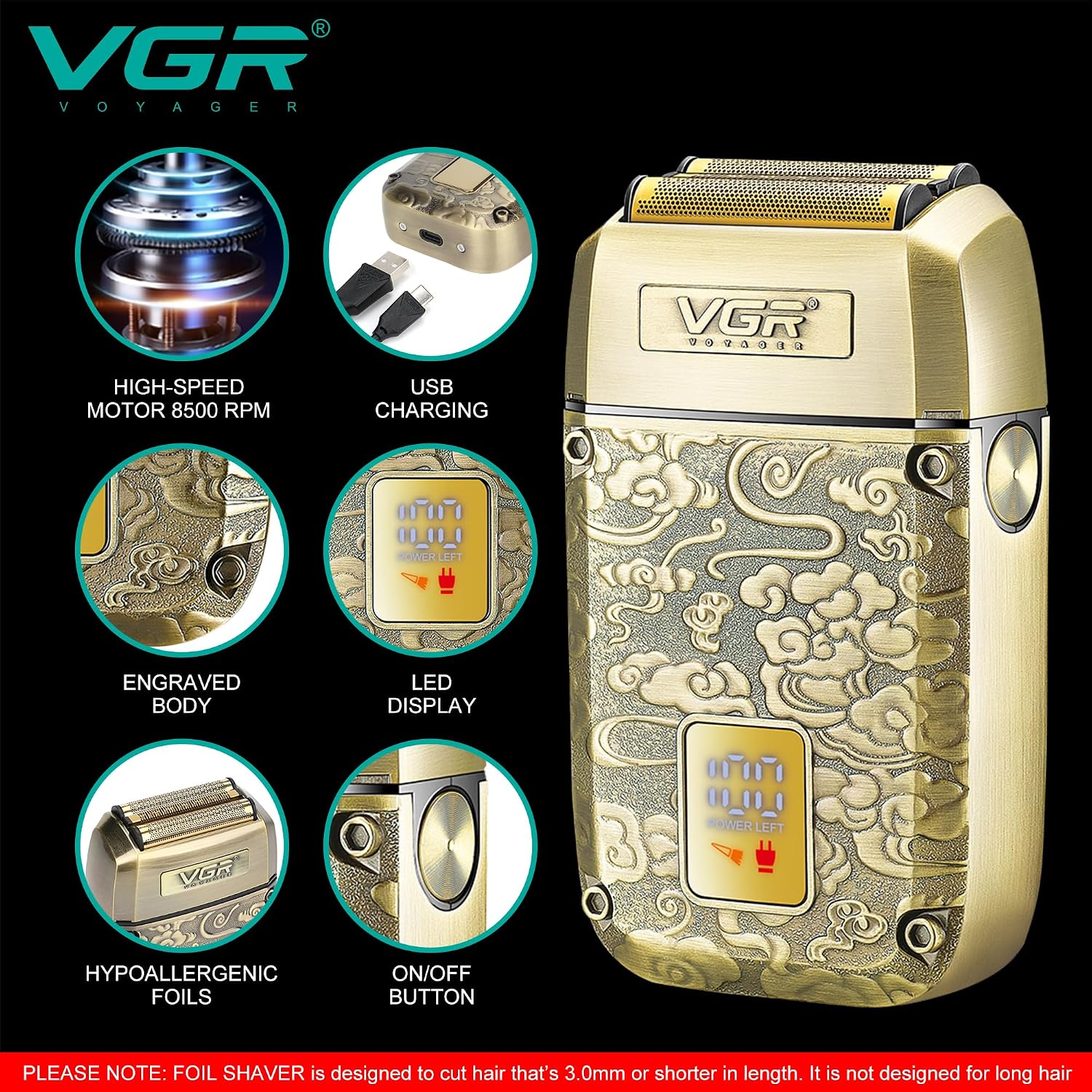 Thumbnail 1 de VGR Foil Shaver 8500 RPM