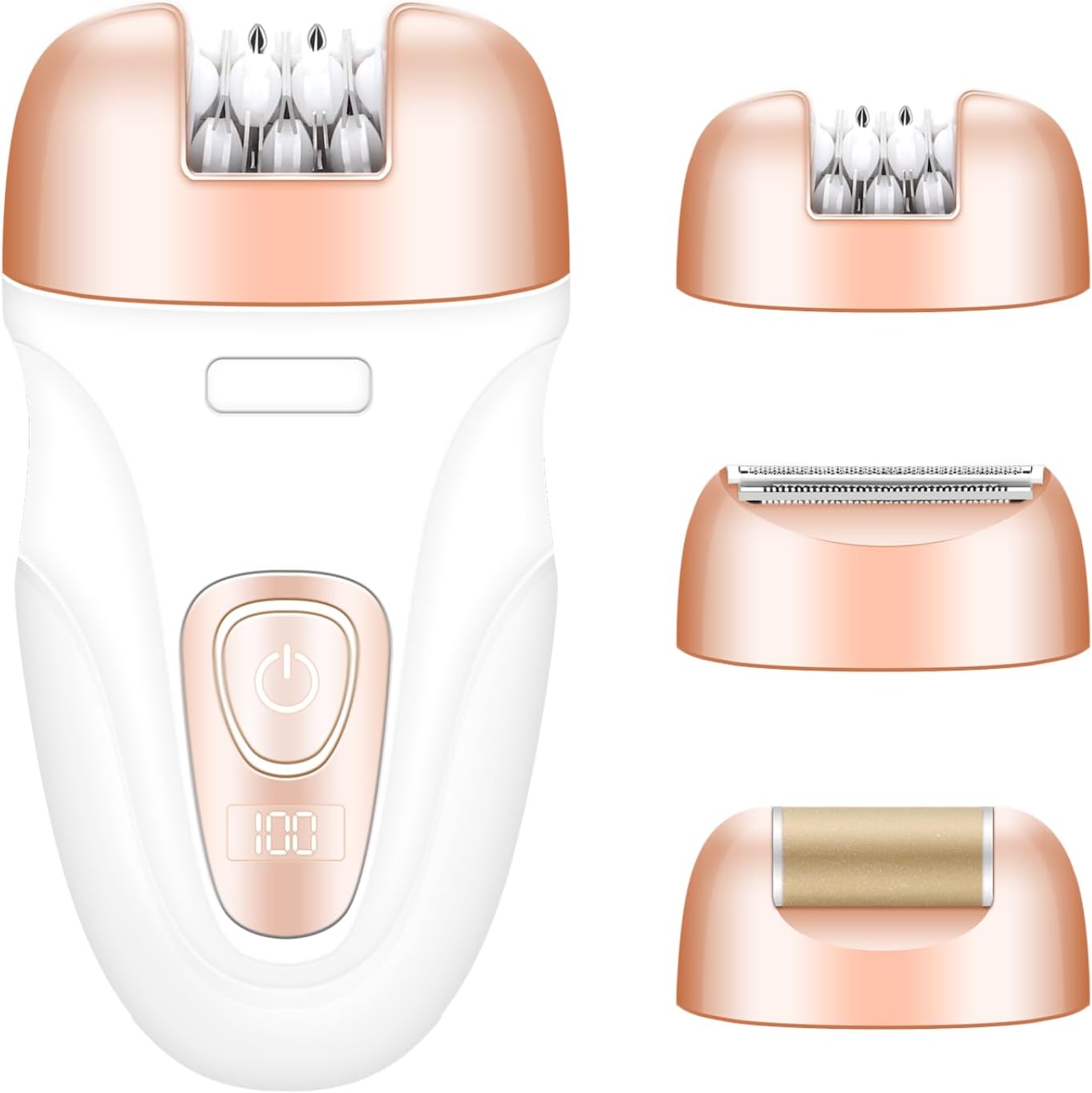 Epilaor for Women Cordless & Rechargeable 3-in-1: Shaver, Epilator and Foot Care in One