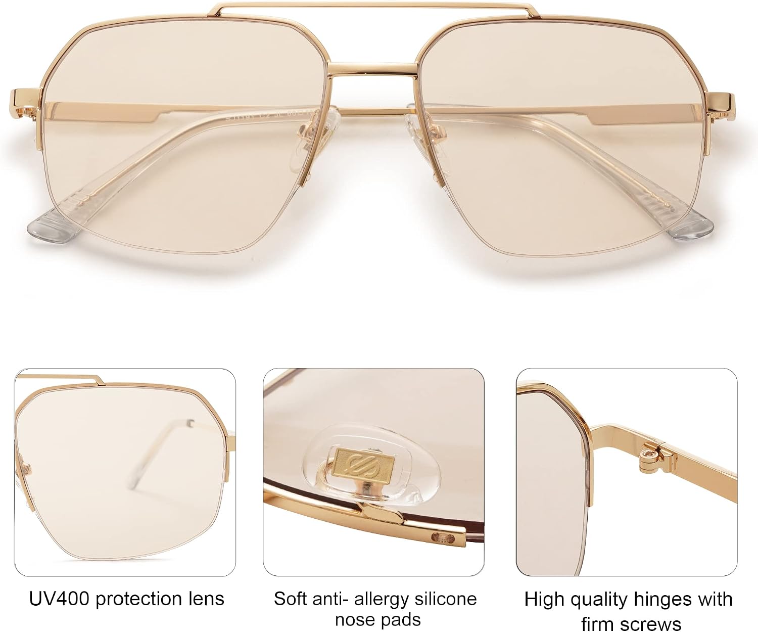 Detalle 1 de SOJOS Aviator Sunglasses SJ1191