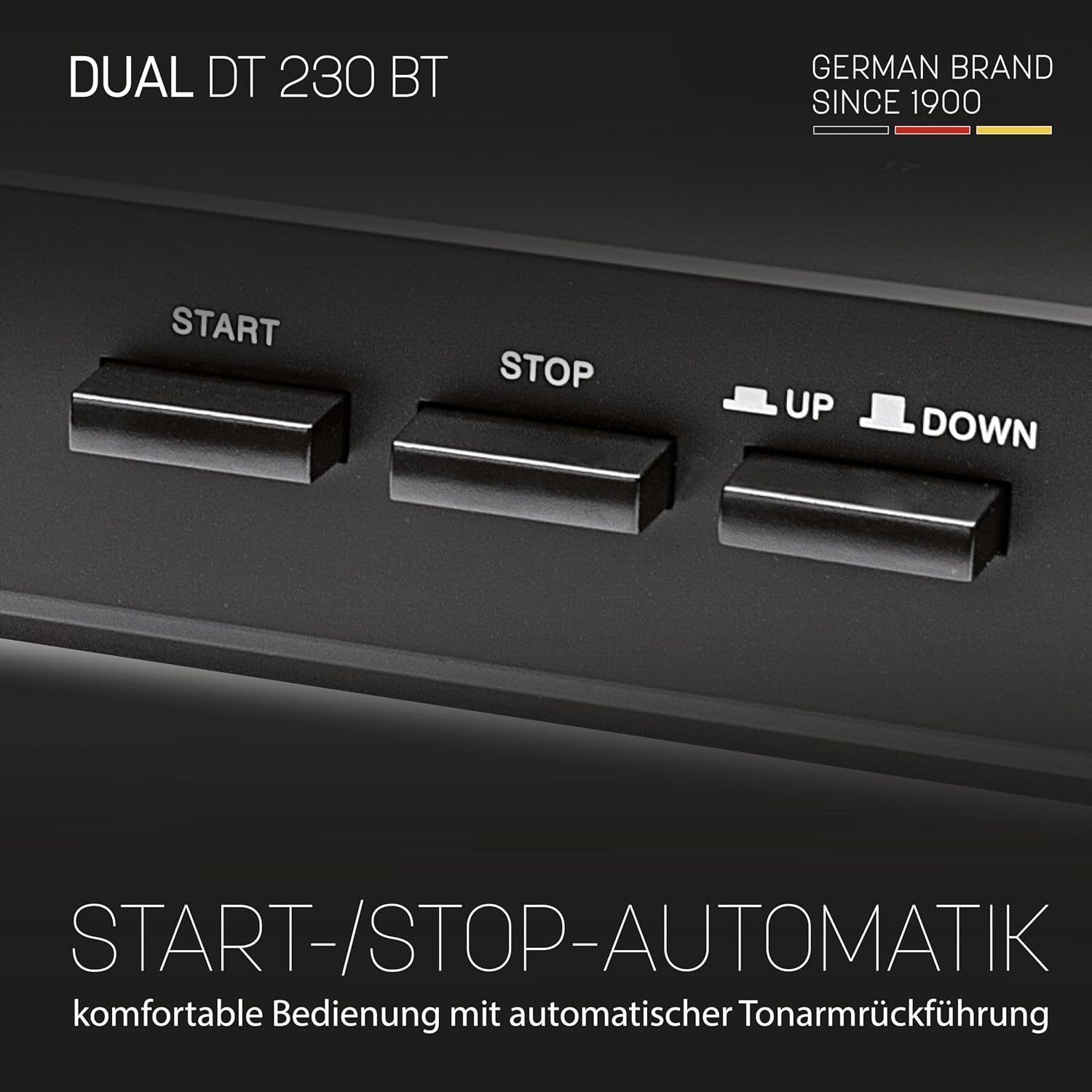Detalle de Dual DT 230 BT – w pełni automatyczny gramofon z Bluetooth i przedwzmacniaczem