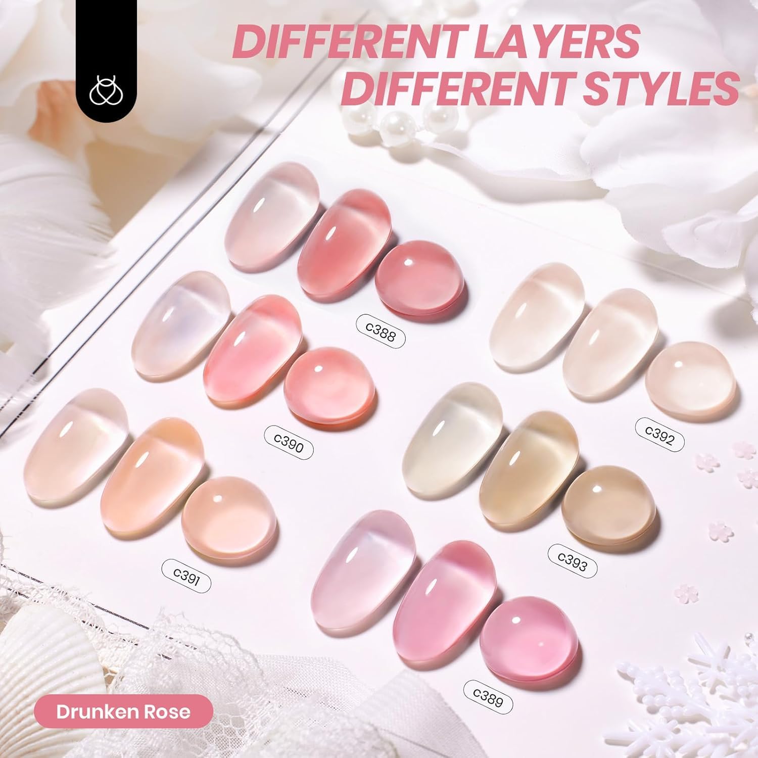 Thumbnail 1 de Beetles Nude Gel Polish Set, 6 Colors ⚙