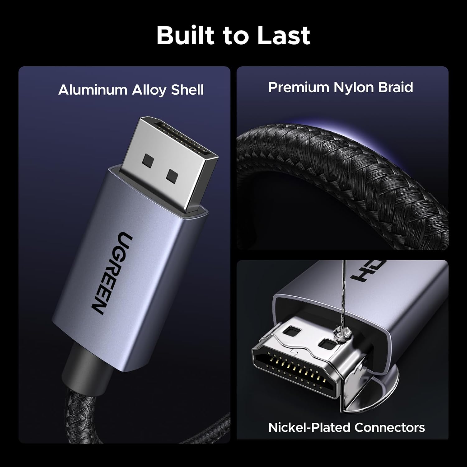 Thumbnail 6 de UGREEN DisplayPort to HDMI Cable, 6.6 ft